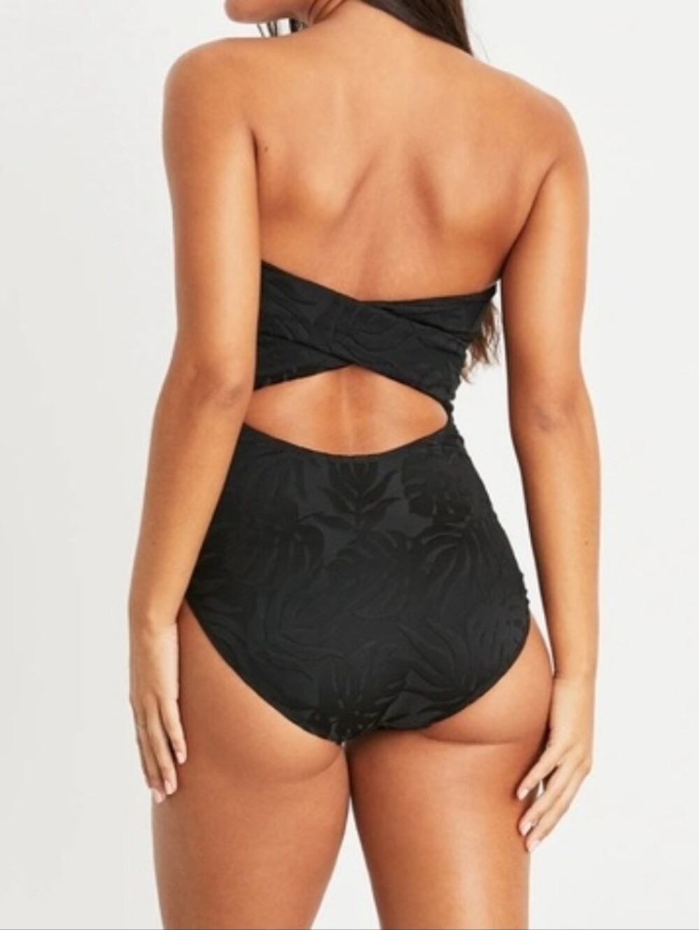 NWT Hermoza Swim LEONOR ONE-PIECE SWIMSUIT BLACK Size 14 - Picture 3 of 16